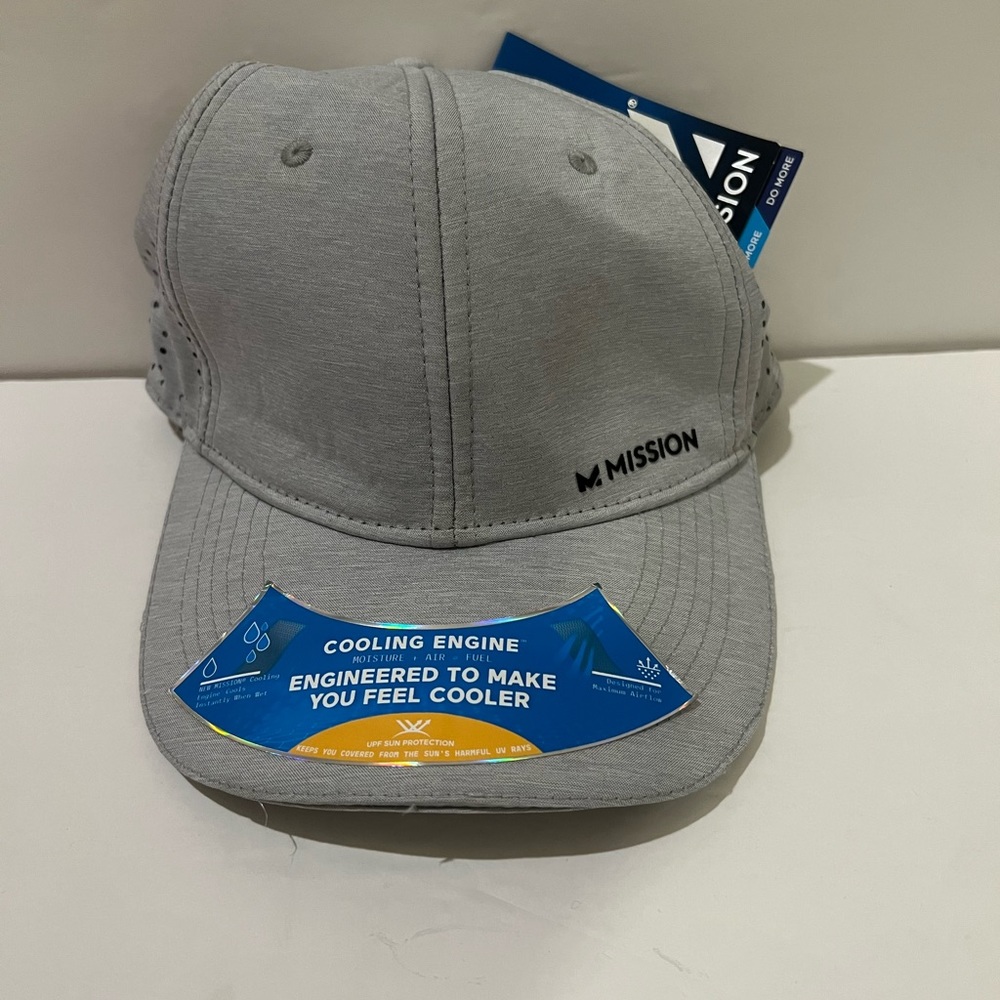 Gray Mission baseball cooling hat